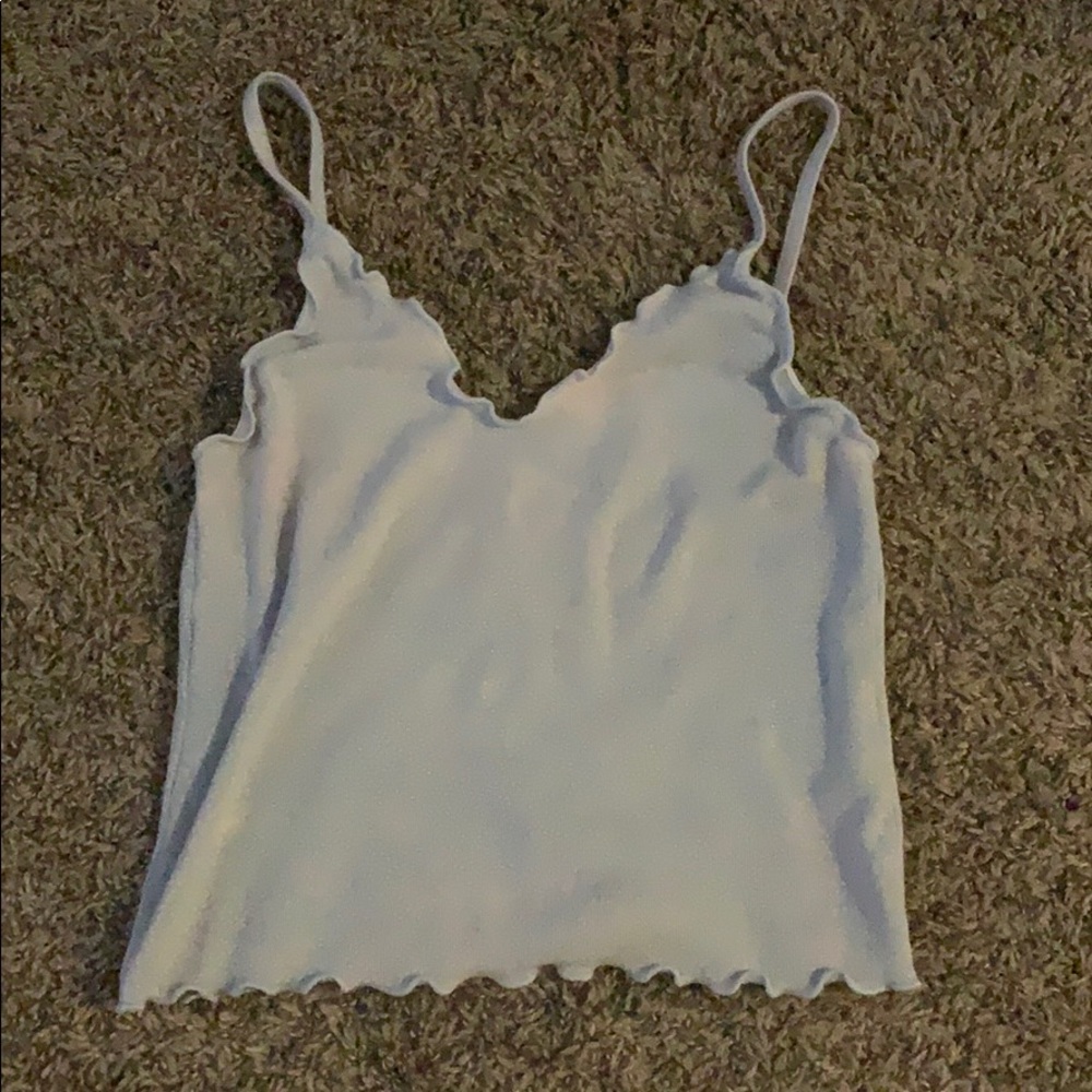 brandy melville rare tank top ruffled